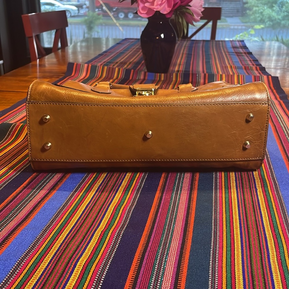 Divina Firenze Brown Leather Doctors Bag Made in Italy VGUC - Picture 11 of 11